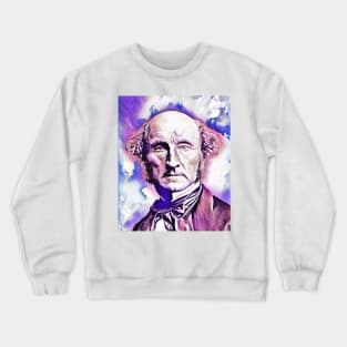 John Stuart Mill Portrait | John Stuart Mill Artwork 7 Crewneck Sweatshirt